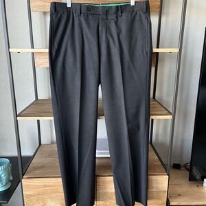 Incotex 1951 Super 130's Wool Dress Pants BLACK  100% Wool 36x30 EUC